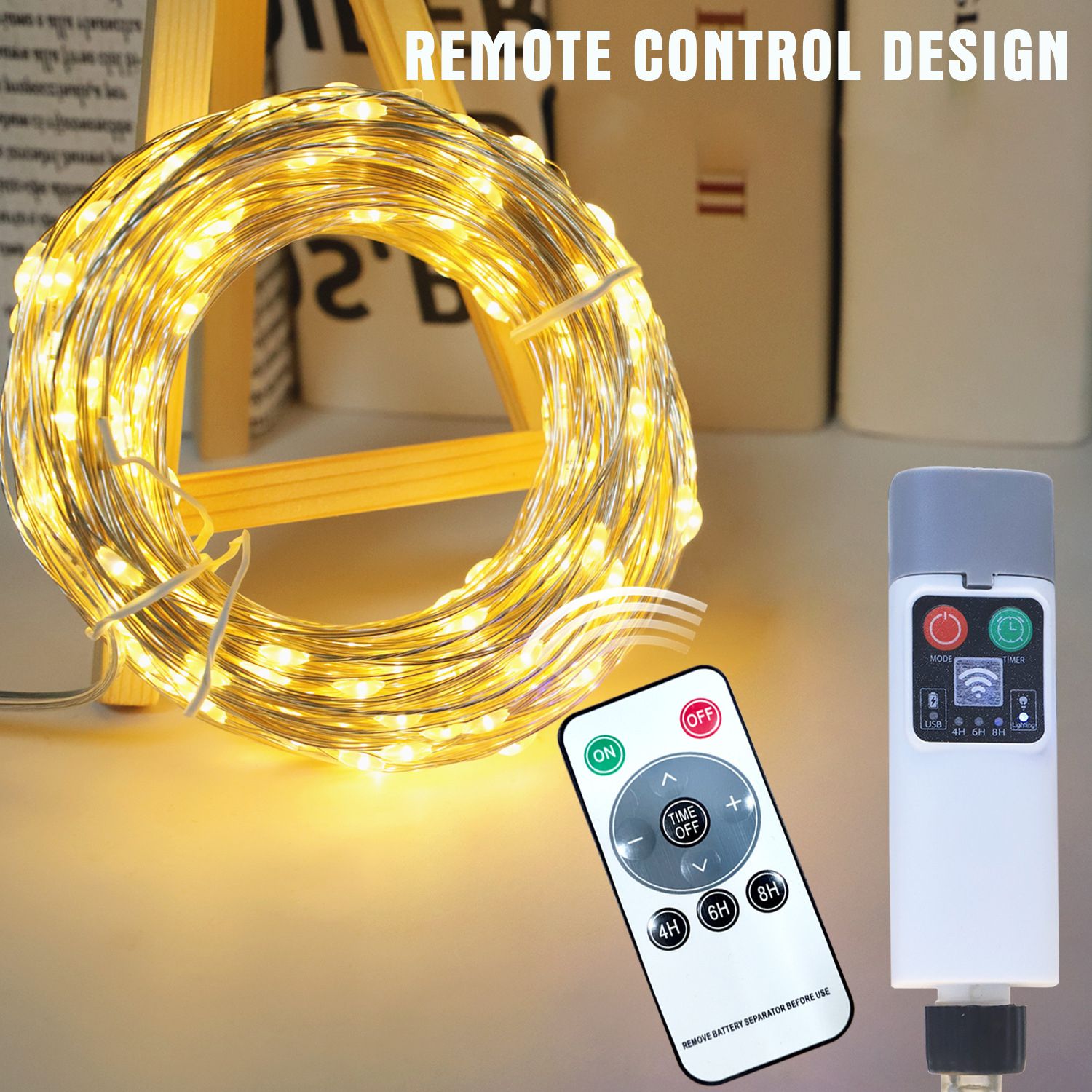 10M LED Strip Rechargeable LED Light Camping String Lights Tent Tape Light String 394 Inch Indoor/Outdoor String Lamp for Home Indoor Outdoor Decorations