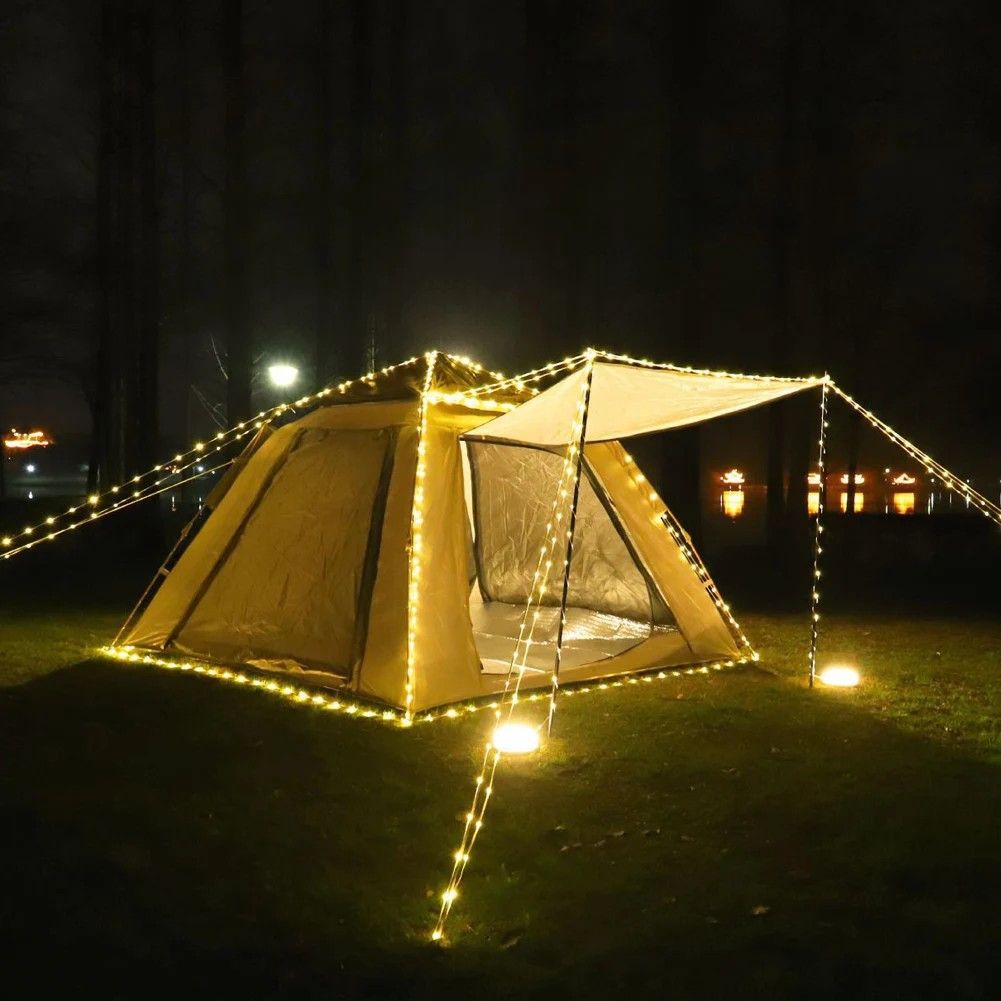 10M LED Strip Rechargeable LED Light Camping String Lights Tent Tape Light String 394 Inch Indoor/Outdoor String Lamp for Home Indoor Outdoor Decorations