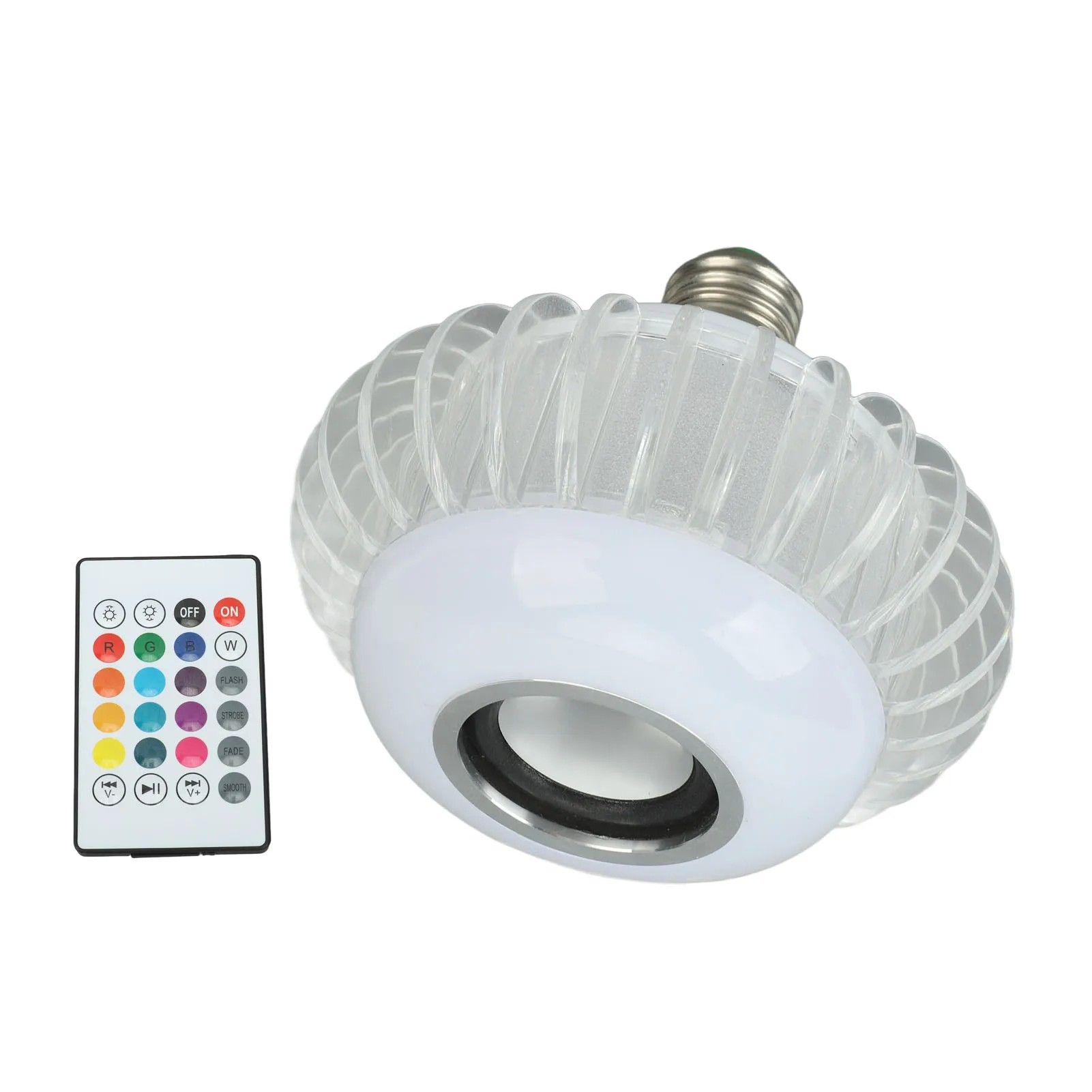 E27 Bluetooth Music Light Bulb RGB Colorful Color Change Remote Control Atmosphere Bulbs with Speaker Intelligent LED Bulb