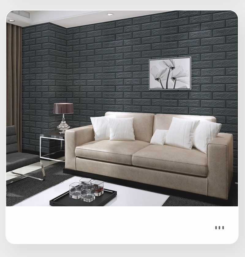 20Pcs 3D Wall Panel Living Room Brick Stickers Bedroom Kids Room Brick Papers Home Wall Decor Self Adhesive Foam Wallpaper DIY