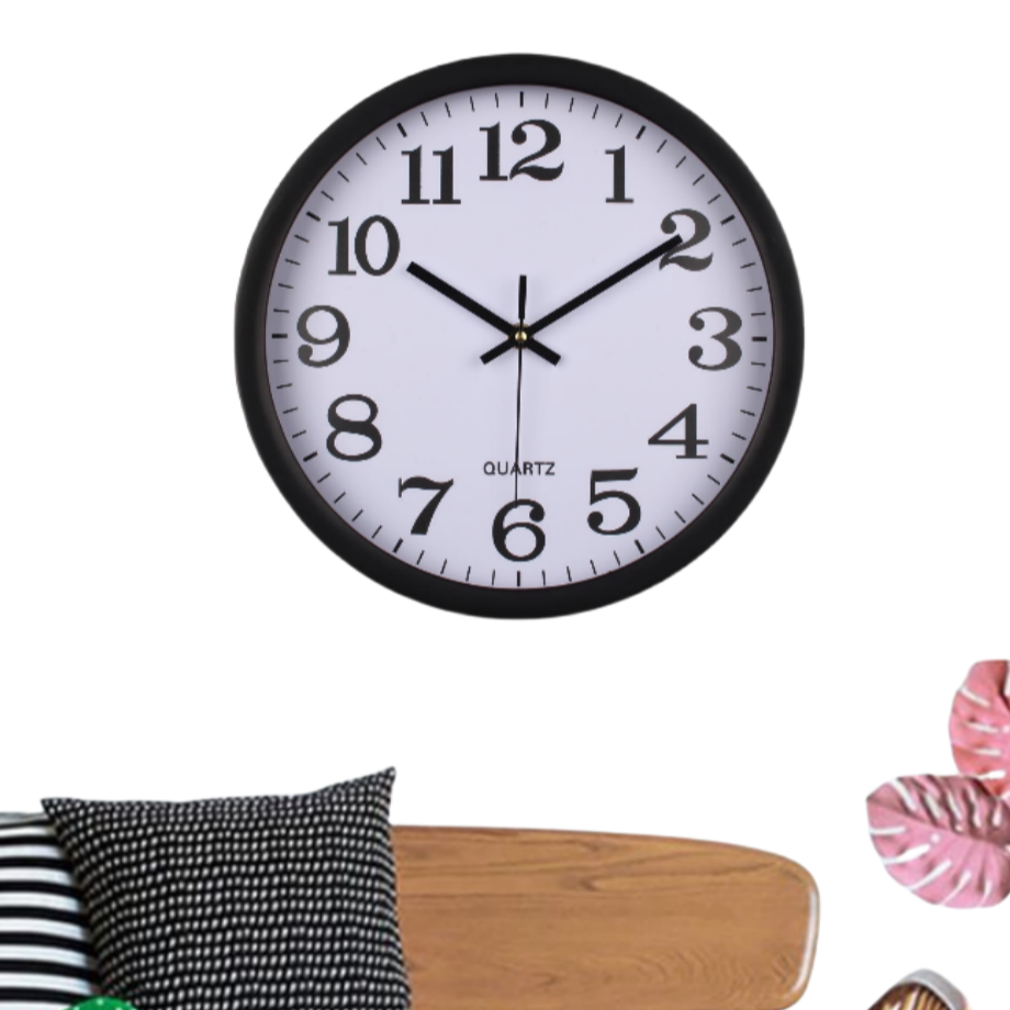Living Room Bedroom Kitchen Decor Home Clocks Wall Clocks 8inch Silent Non Ticking Quartz Battery Operated Round Clock Easy to Read for Office Classroom School Home