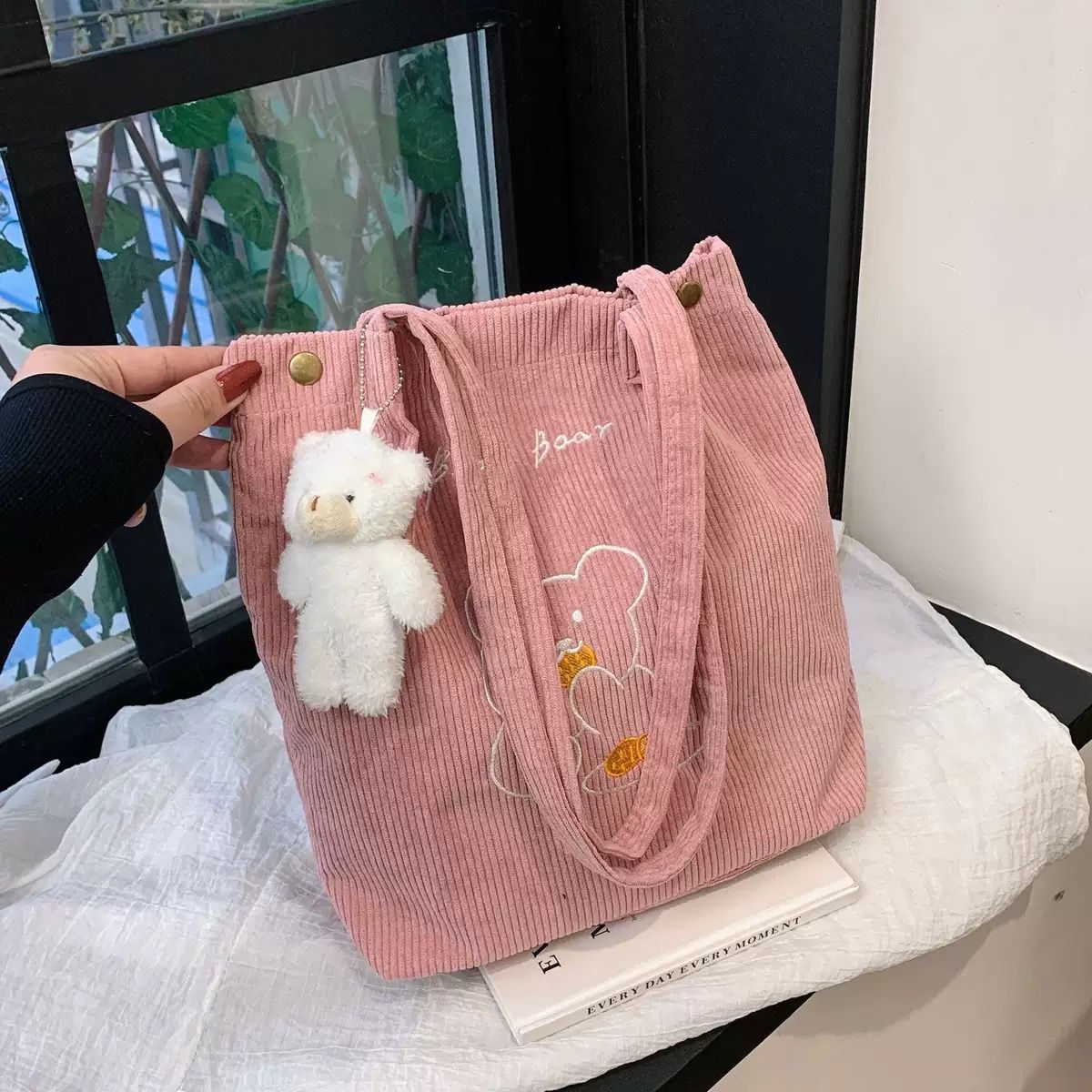 New Arrivals Women'S Bag Tote Bags Large Capacity Art Simple Personality All-In-One Shoulder Bag  Handbags Corduroy Canvas Storage Bag