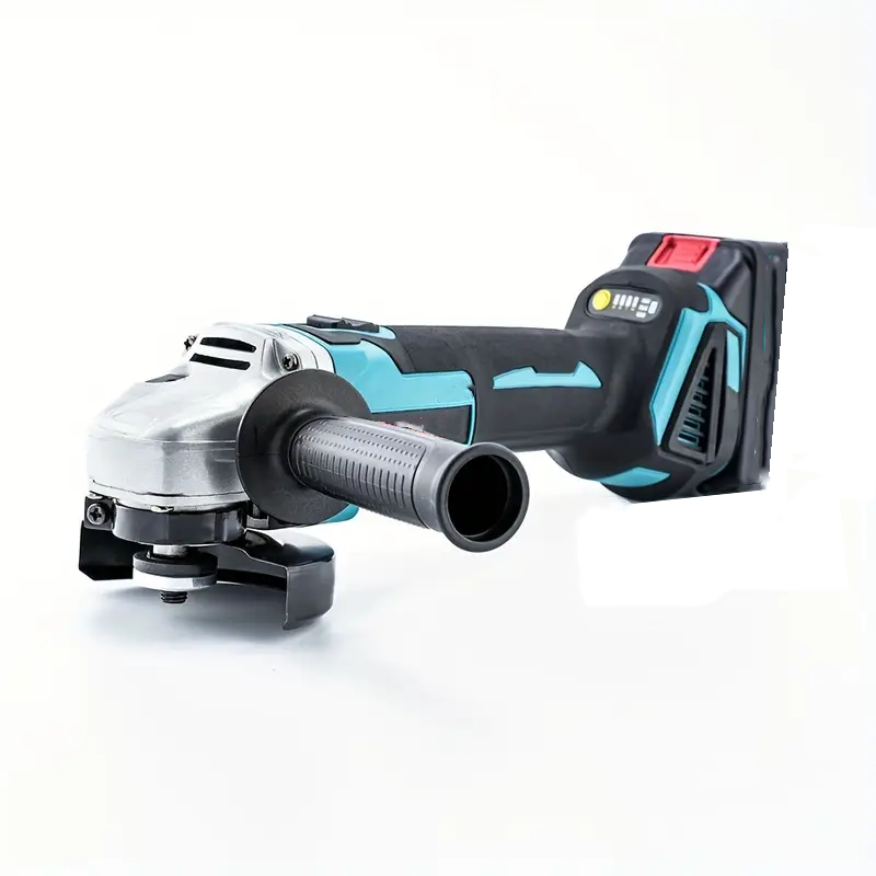 Wireless angle grinder 5 inches, 21V brushless electric grinding tool, equipped with 2 6.0 Ah batteries and charger, with a rotational speed of 10,000 revolutions per minute, a metal cutting, grinding