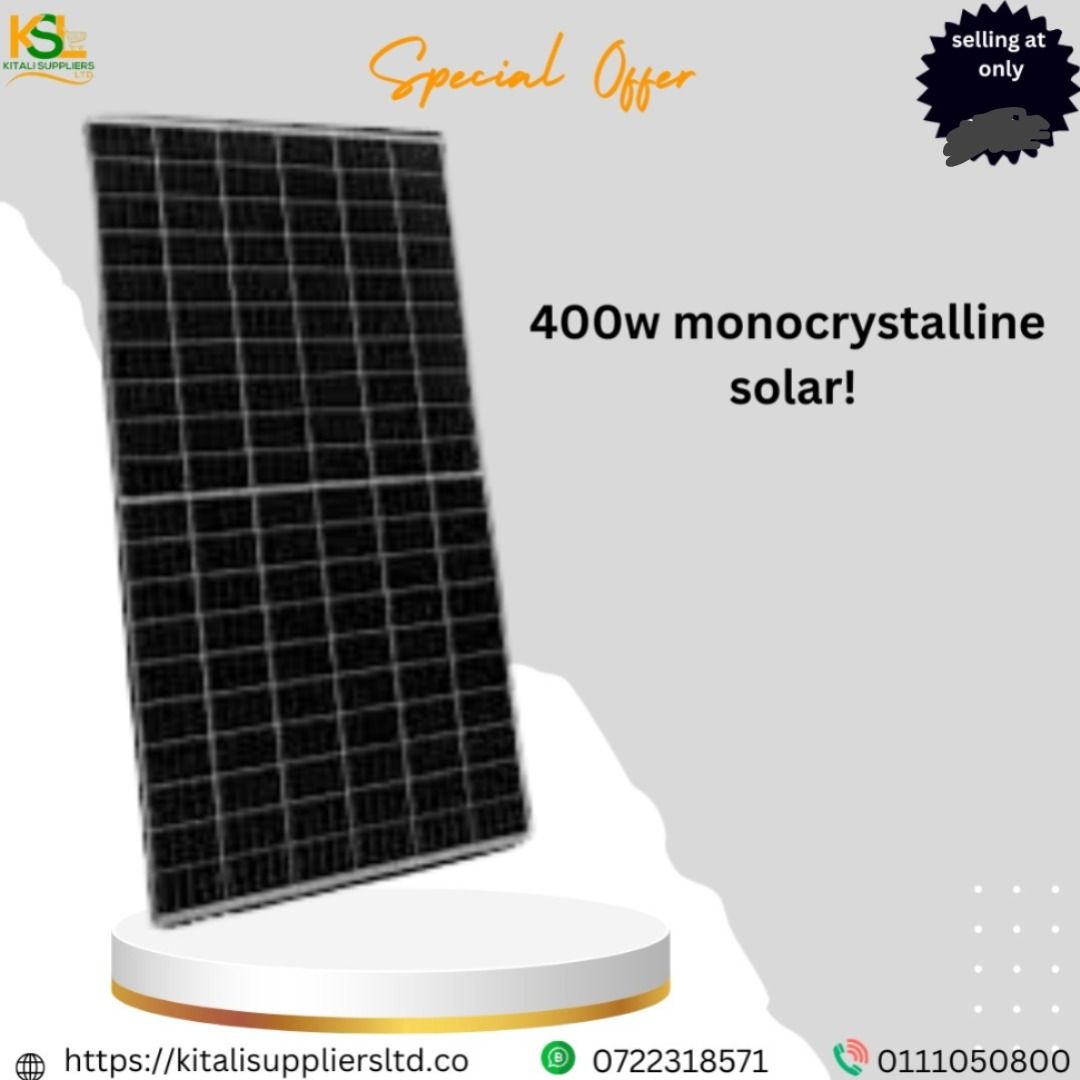 400W Solar Panel – High-Performance Green Energy for Homes, Businesses & Off-Grid Power, Buy 400W Solar Panel | Green Energy Power for Home & Business – Kilimall