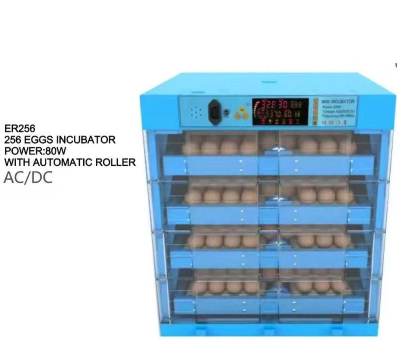 256 Eggs Automatic Egg Incubator – Industrial-Grade Poultry Hatcher