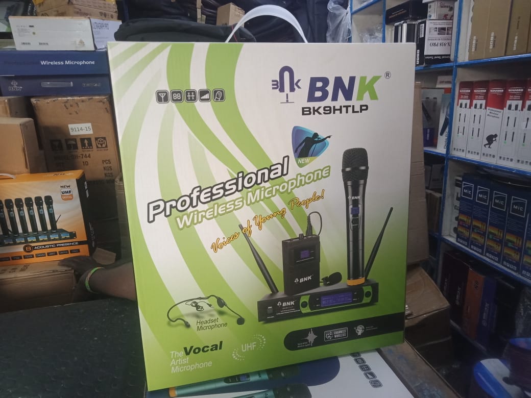 BNK 3‑in‑1 Wireless Microphone System – Handheld, Lavalier & Headset in One