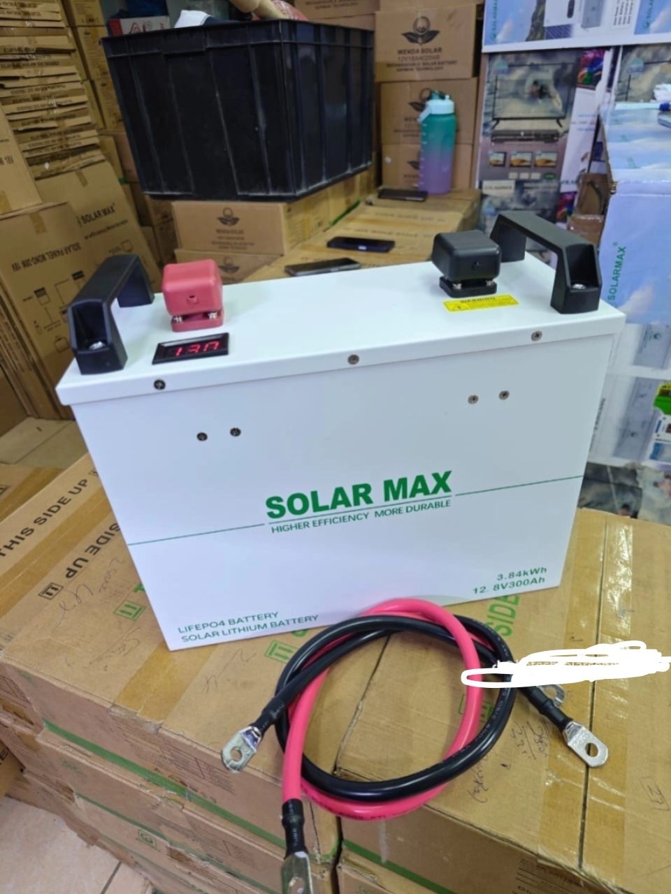 300Ah 12.8V Solarmax Lithium Battery – High Capacity LiFePO4 Solar Storage