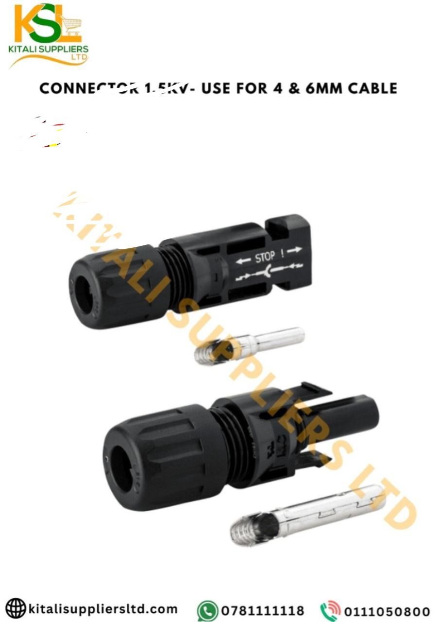 MC4 Solar Panel Connectors – Male & Female Pair for PV Systems