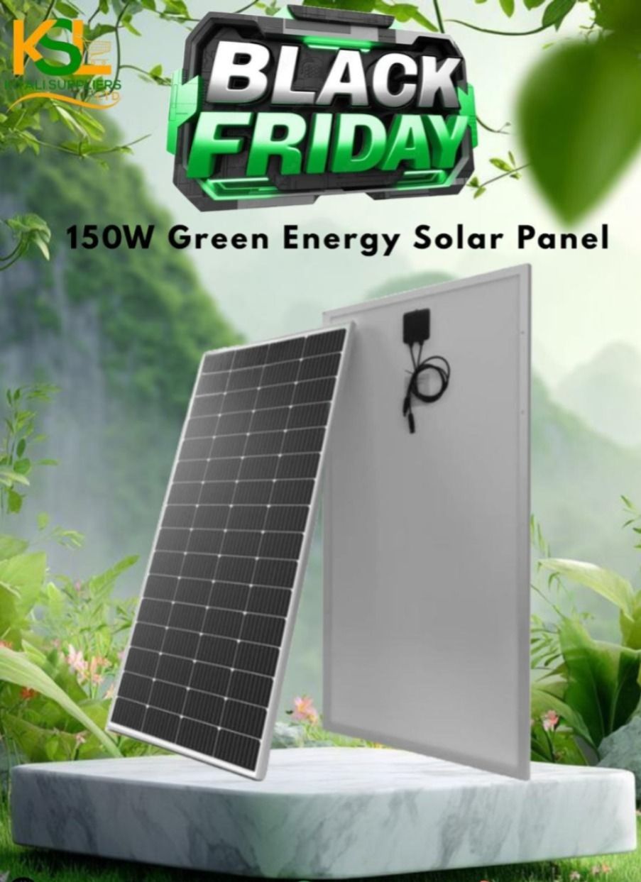 150W Solar Panel – High Efficiency Green Energy for Home, Outdoor & Backup Use