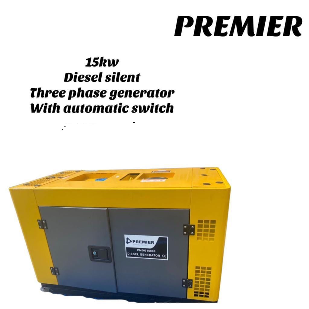 15kVA 3-Phase Silent Diesel Generator with Automatic Changeover Switch (ATS)