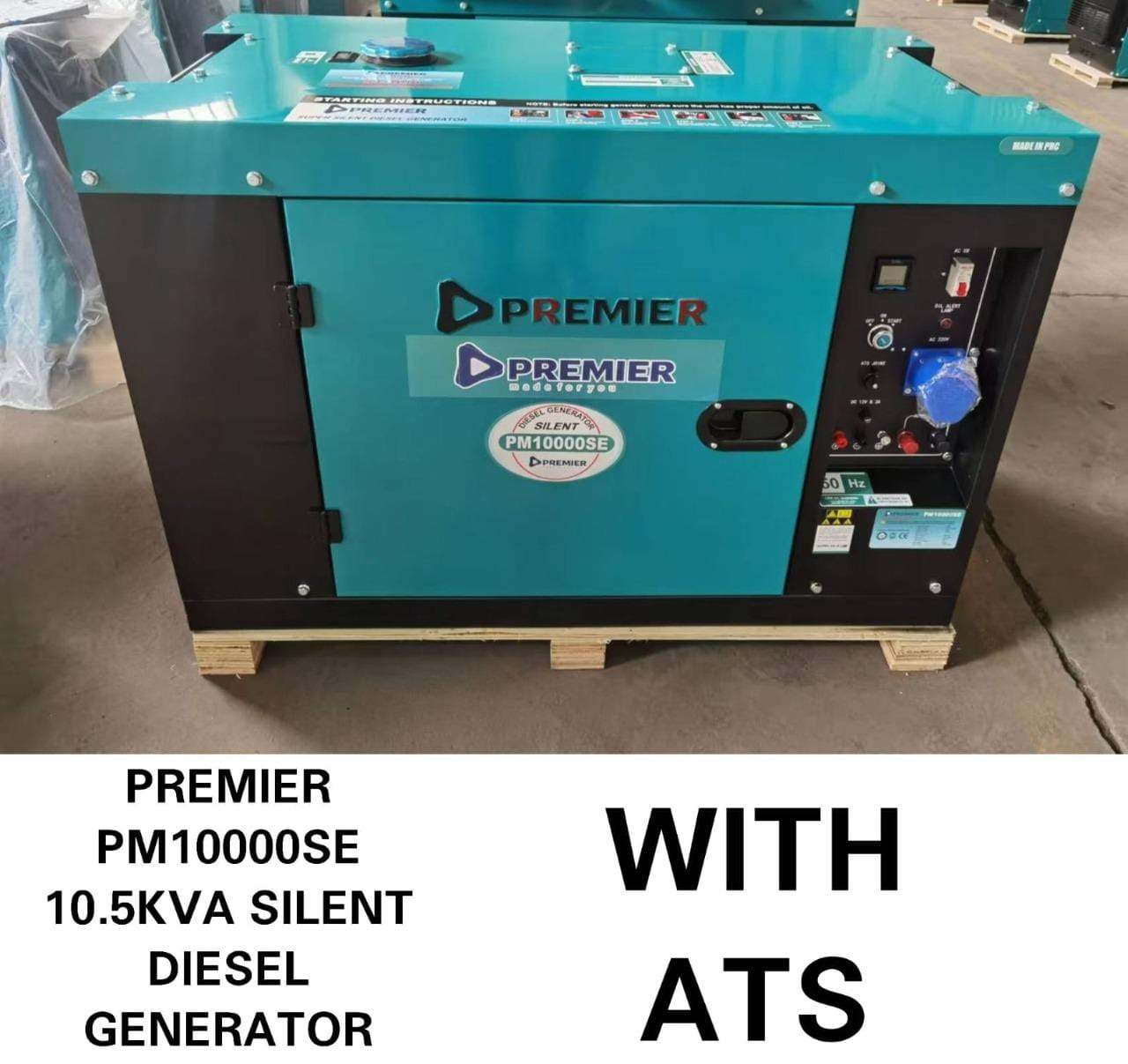 10.5kVA Silent Diesel Generator with Automatic Transfer Switch (ATS)