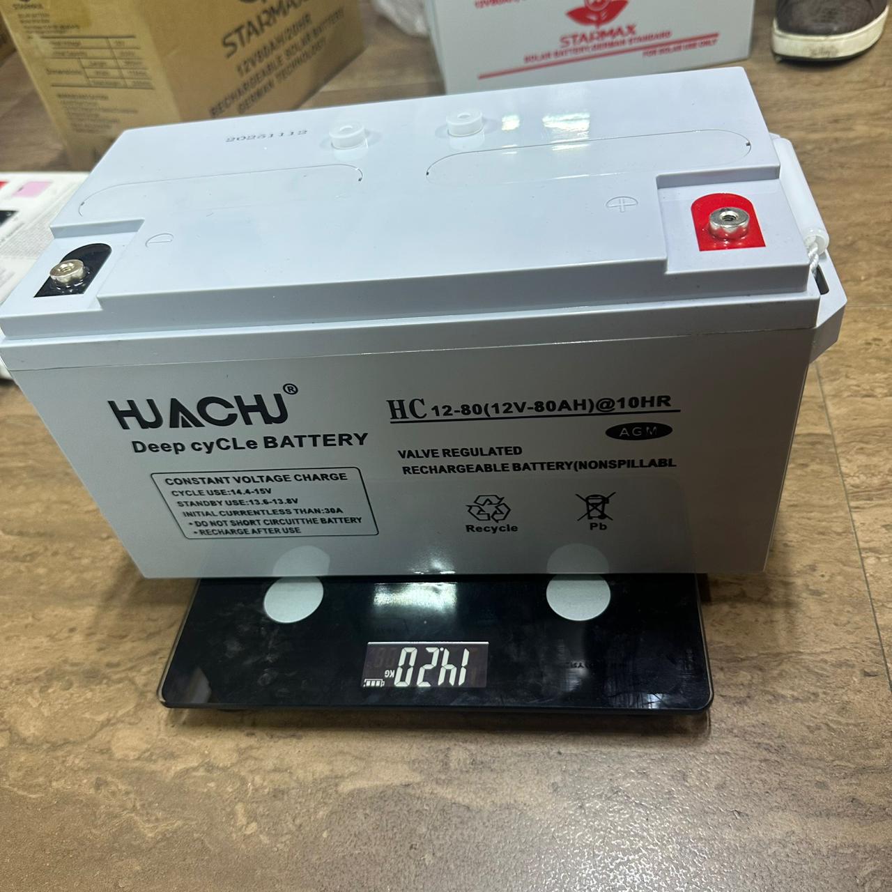 Yachu 80Ah Battery – Reliable Power Backup for Solar, Inverter & UPS Systems