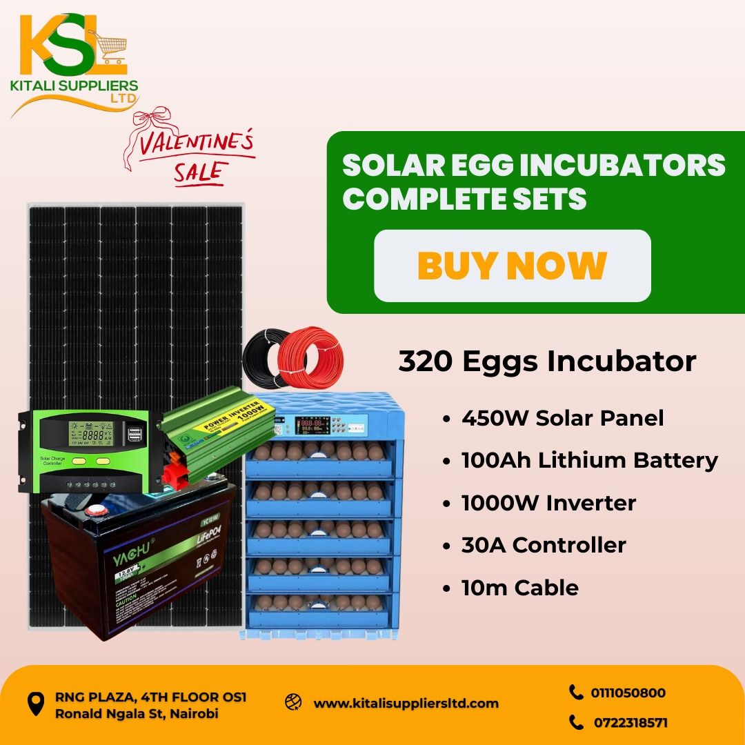 450W Solar Power Kit with 100Ah Lithium Battery, 1000W Inverter & 30A Charge Controller