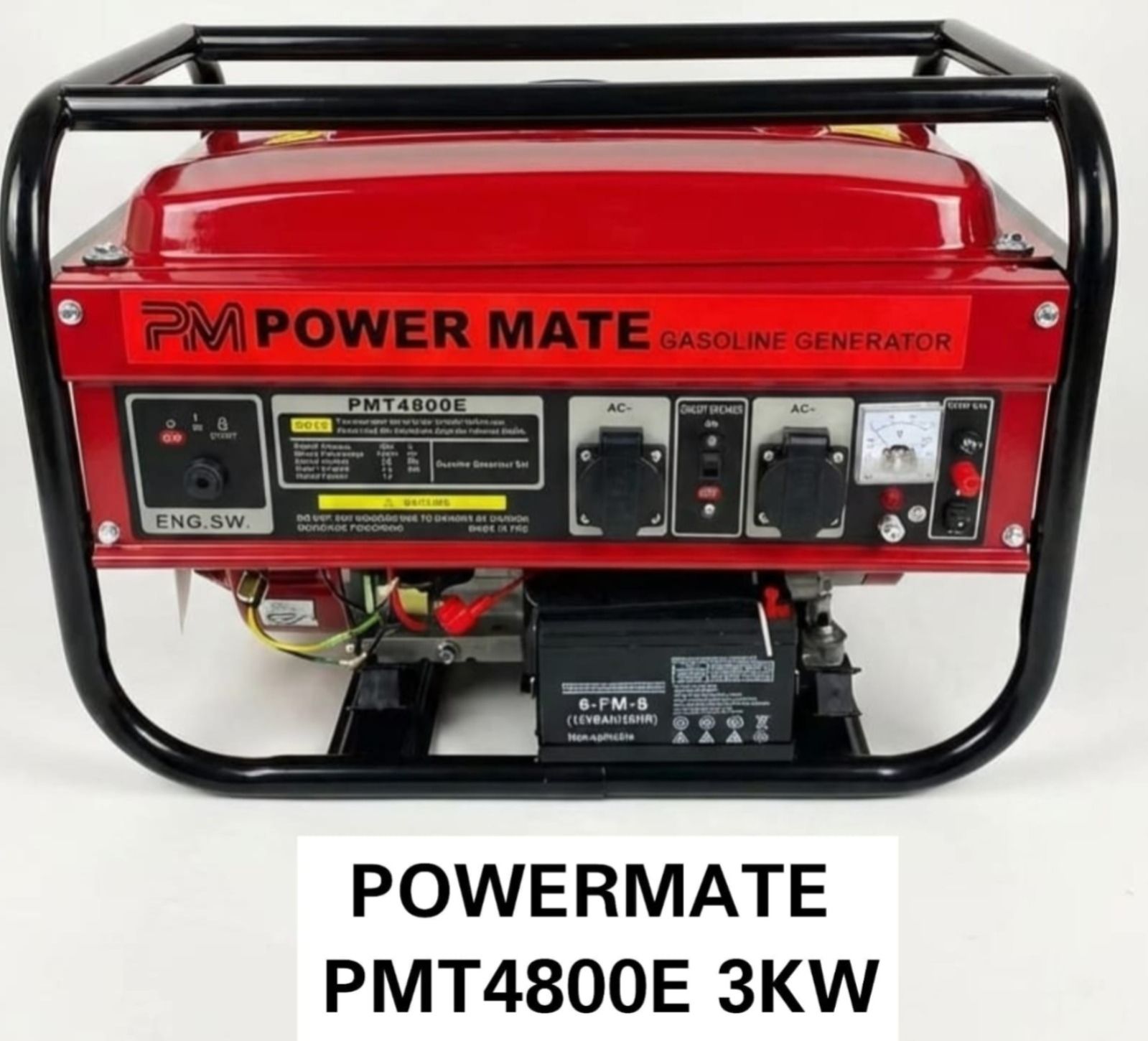 PM Powermate 3KVA Petrol Generator – Portable Electric Start Generator for Home & Business Backup