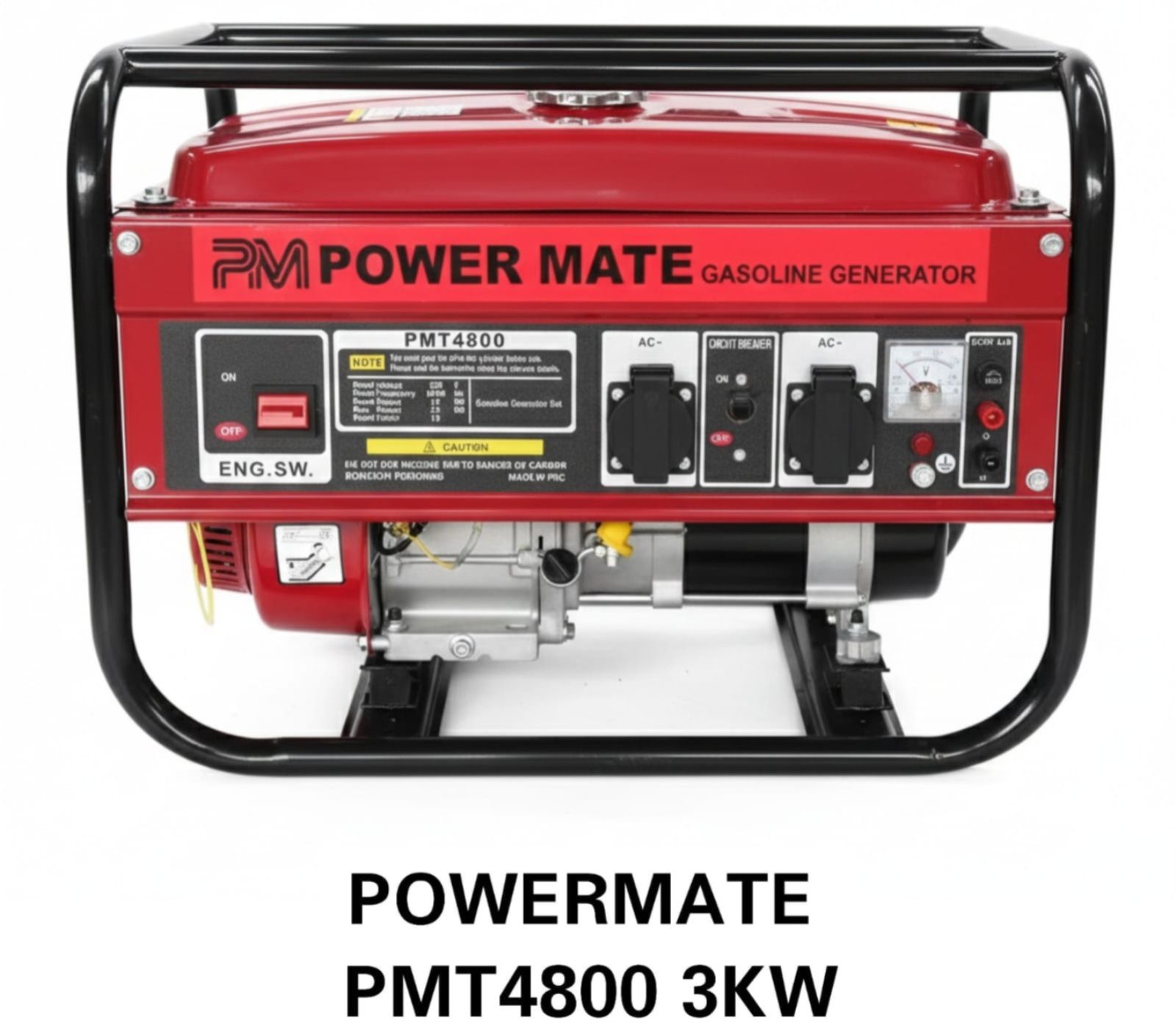 Powermate PMT-3800 3KVA Petrol Generator – Portable Electric Start Generator for Home & Business Backup