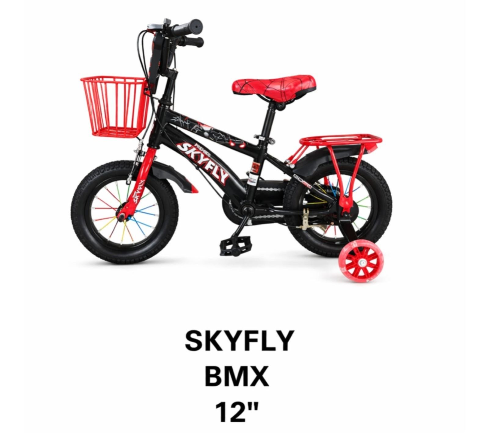 Skyfly BMX 12" Kids Bicycle – Sturdy BMX Bike for Boys & Girls