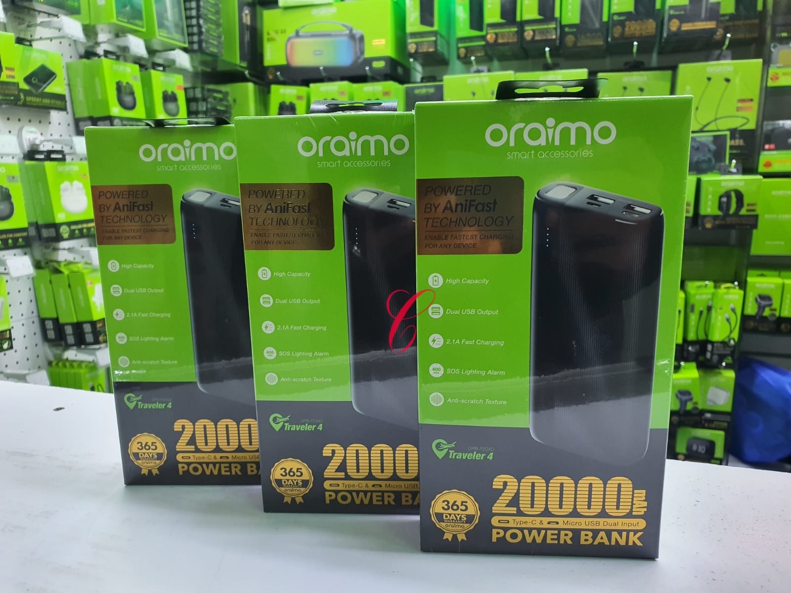 Original Oraimo OPB-P204D Traveler 4 20000mAh Power Bank