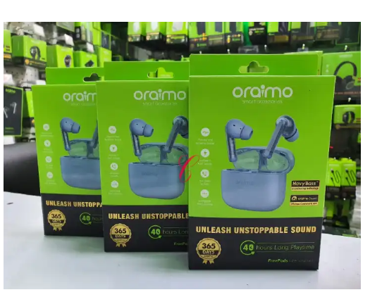 [PROMOTION!] Oraimo FreePods Lite MODEL OTW-330 ENC 40-hour Playtime Havybass True Wireless Earbuds With APP control Bluetooth earphone