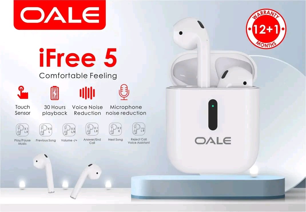 Special Offer Oale Ifree 5  Heavy-bass 30-hours playback Touch Sensor Wireless Earbuds Bluetooth earphone