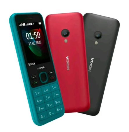 ORIGINAL NOKIA 150 (ON OFFER) DUAL SIM CARD, BATTERY 1020MAH, 2.4" SCREEN DISPLAY, CAMERA, KABAMBE/MULIKA MWIZI/FEATURE PHONE