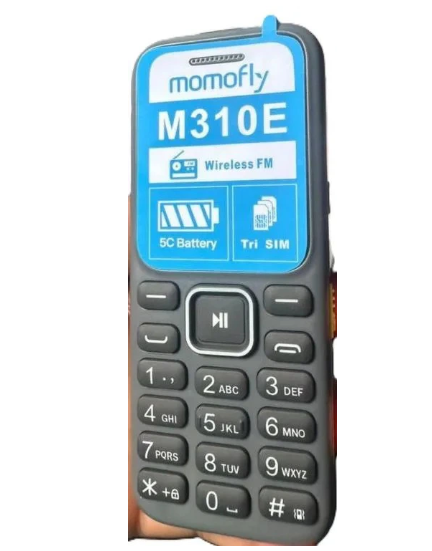 Momofly M310E Triple SIM Feature Phone – Bluetooth, Wireless FM, Torch, 5C Battery
