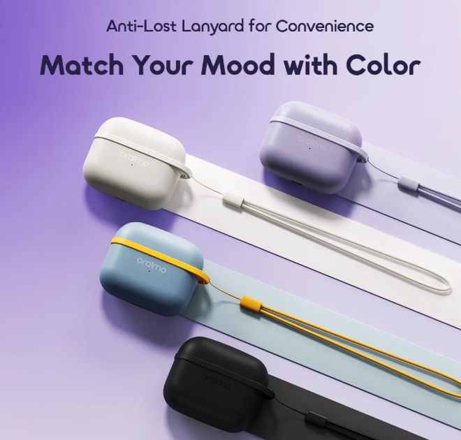 [BLACK FRIDAY OFFER!] ORAIMO SPACEBUD LITE OTW-324 Up To 40hrs Long Playtime New lite series OTW - 324 pods with sound 360 spatial audio & anti lost Lanyard Heavy Bass Input: Type-C & Bluetooth