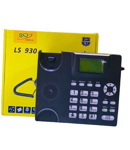 ON OFFER!! SQ LS 930 Wireless Desktop Telephone Home and Offices Phone LS930 feature phones Dual Sim