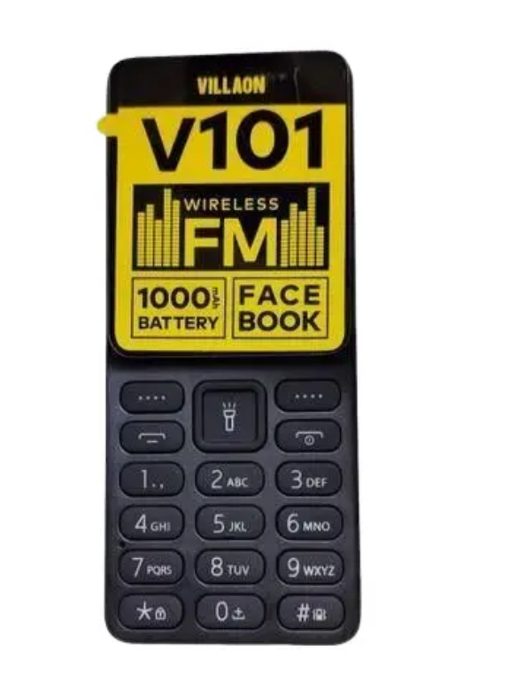 VILLAON V101 Dual Sim Card Wireless FM Radio Battery 1000mAh Battery 1.77’’ Screen  Bright Torch Kabambe / Katululu / Mulika Mwizi / Feature Phone Affordable Mobile