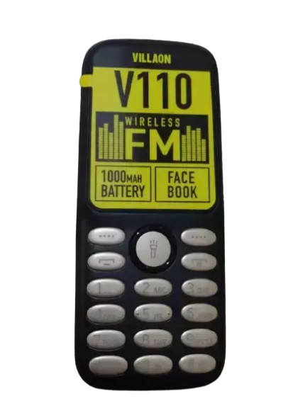 VILLAON V110 Phone Bluetooth 1.77" Screen Kabambe Wireless FM Radio Camera Bright Touch 1000mAh Dual Sim Feature Phone 1 year warranty