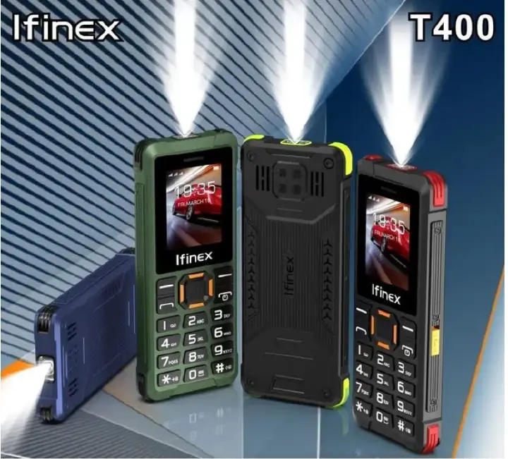 PROMOTION! Ifinex T400 TRIPLE SIM CARD FEATURE PHONE WITH Bluetooth / Wireless FM / SD Card Slot kabambe / katululu / mulika mwizi / button feature phone