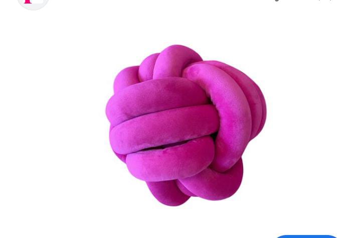PILLOWS. Soft Knot Ball Pillow Round Throw Pillow Handmade. soft and comfortable, wear resistant and sturdy.