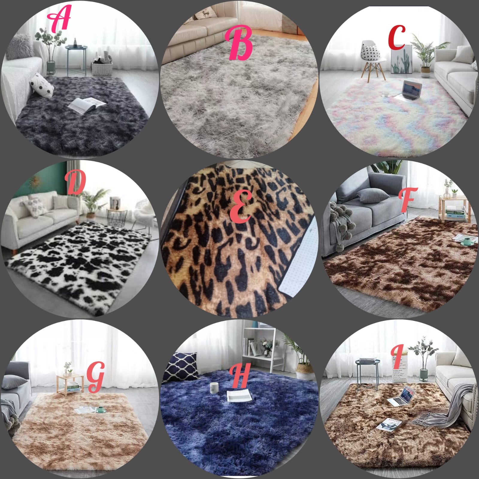 CARPETS. Soft Patches Carpet 5*8. Very soft and smooth feeling, 
Modern design carpet with classy appearance, Creates a good environment for kids to play, Keeps the feet warm.