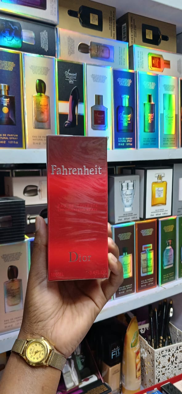 FAHRENHEIT MEN PERFUME. Christian Dior Fahrenheit 100ml EDT for men, features a citrusy, woody-spicy composition, making it suitable for active men.