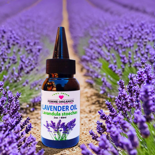 Femme Organics Lavender Oil for Hair Growth, Pimples, Anxiety, Burns