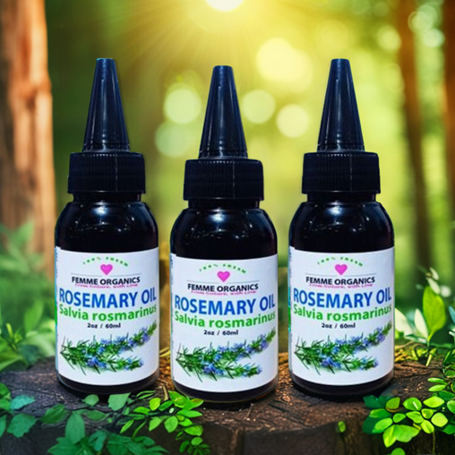 Femme Organics Rosemary Oil for Hair Thickness & Growth, Anti-Aging