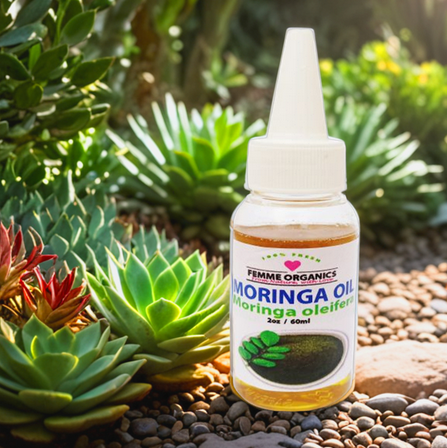 Femme Organics Moringa (Seed) Oil Antioxidant-Rich Moisturizer, Promotes Healthy Skin