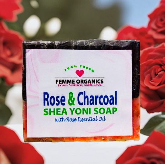 Femme Organics Rose & Charoal Shea Yoni Soap