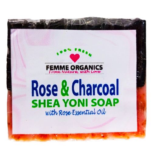 Femme Organics Rose & Charoal Shea Yoni Soap
