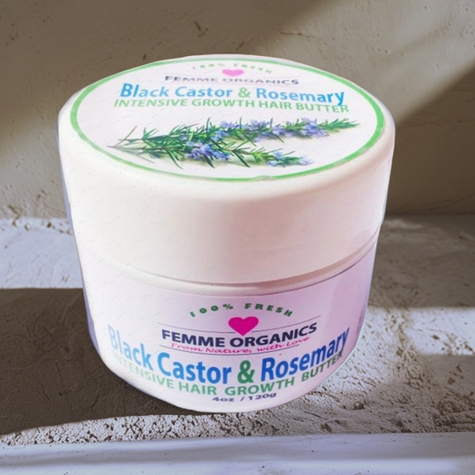 Femme Organics Black Castor & Rosemary Hair Growth Butter
