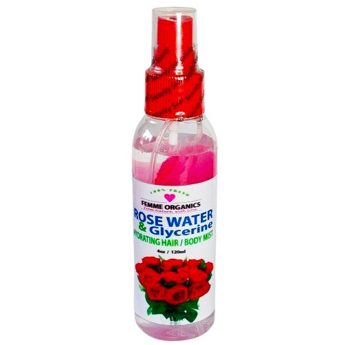 Femme Organics Rosewater & Glycerine Hair & Body Mist
