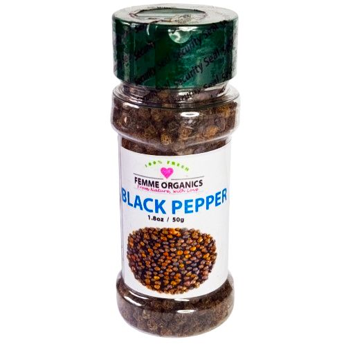 Femme Organics Whole Black Pepper