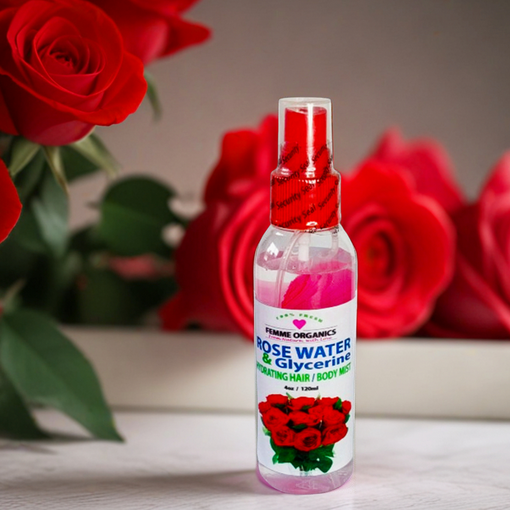 Femme Organics Rosewater & Glycerine Hair & Body Mist