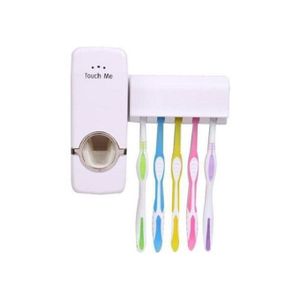 Toothpaste Dispenser Wall Mount Bathroom Accessories Toothpaste Squeezer Toothbrush Holder Toothpaste Storage. This multifunctional bathroom accessory combines a toothpaste dispenser, squeezer, toothb