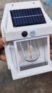 Solar wall lamp with motion and light sensor- No installation is required.Designed for convenience and efficiency, this lamp requires no installation, making it perfect for any exterior wall.