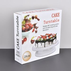 New arrival Plastic Rotating Cake Turntable Cake Decorating Kit Display Stand Baking Tools Accessories- Elevate your cake decorating skills with the Rotating Cake Turntable Cake Decorating Kit.