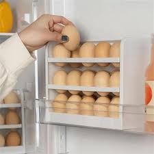 30 GRIDS EGG STORAGE BOX - EGG REFRIGERATOR ORGANIZER EGG CASE HOLDER DISPENSER KITCHEN STORAGE BOXES.The 30 Grids Egg Storage Box is an essential kitchen accessory designed to keep your eggs organize