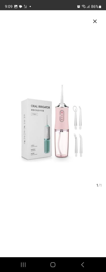 4 NOZZLES NEW DENTAL WATER JET IRRIGATOR 1400RPM TEETH CLEANER - 3 MODES ORAL HYGIENE CLEANING MACHINE WITH 4 HEADS, IDEAL FOR CLEANING BRACES, 95% CLEANING POWER, AND 4 CLEANING OPTIONS