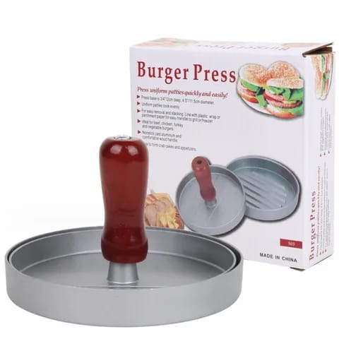 NON-STICK BURGER PRESS FOR EASY REMOVAL AND STACKIN G, IDEAL FOR BEEF, TURKEY, PORK, BURGERS, CRAB, AND APPETIZERS, burger presser