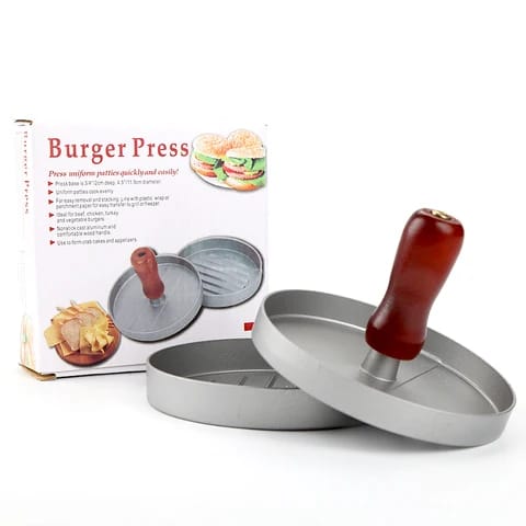 NON-STICK BURGER PRESS FOR EASY REMOVAL AND STACKIN G, IDEAL FOR BEEF, TURKEY, PORK, BURGERS, CRAB, AND APPETIZERS, burger presser