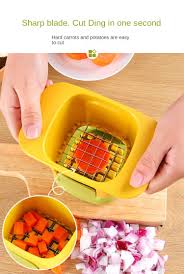 MULTIFUNCTIONAL VEGETABLE CHOPPER FRENCH FRIES CUTTER - HOUSEHOLD HAND PRESSURE ONION DICER CUCUMBER POTATO SLICER